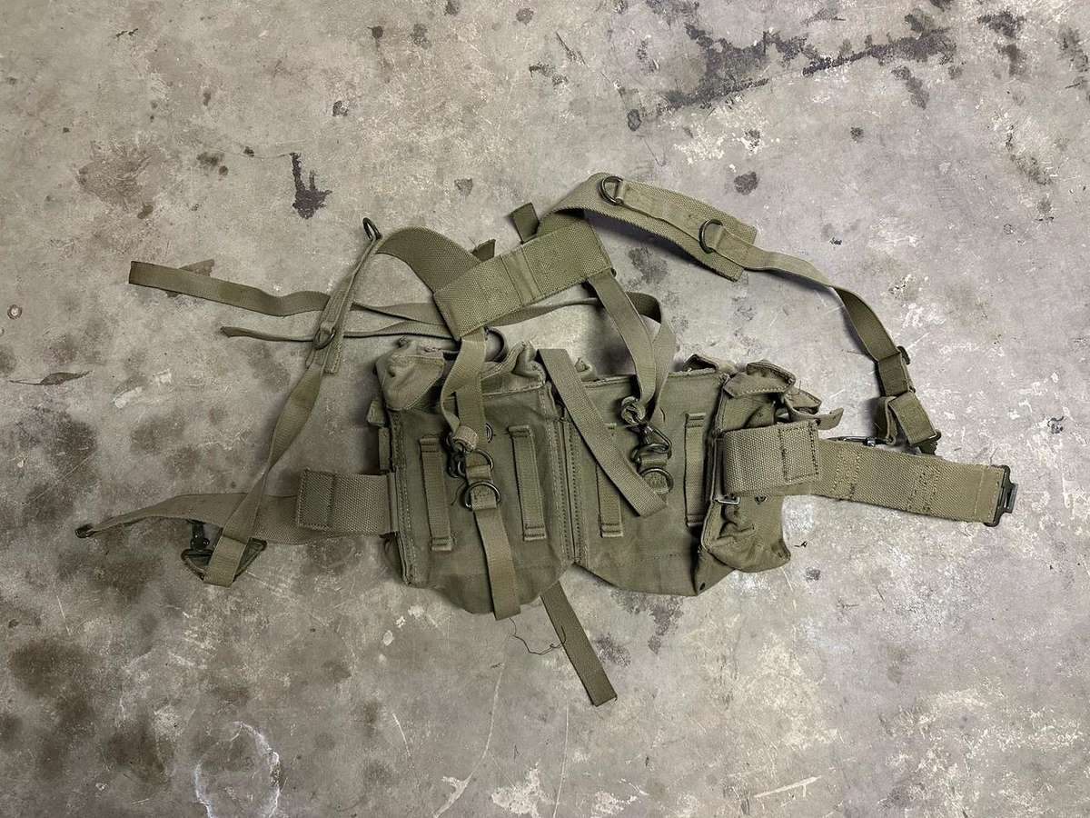 COMPLETE SADF PATTERN 73 SKELETON KIT- WITH YOKE,KIDNEY POUCHES AND YOKE- GOOD CONDITION