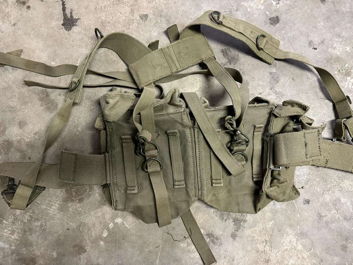 COMPLETE SADF PATTERN 73 SKELETON KIT- WITH YOKE,KIDNEY POUCHES AND YOKE- GOOD CONDITION
