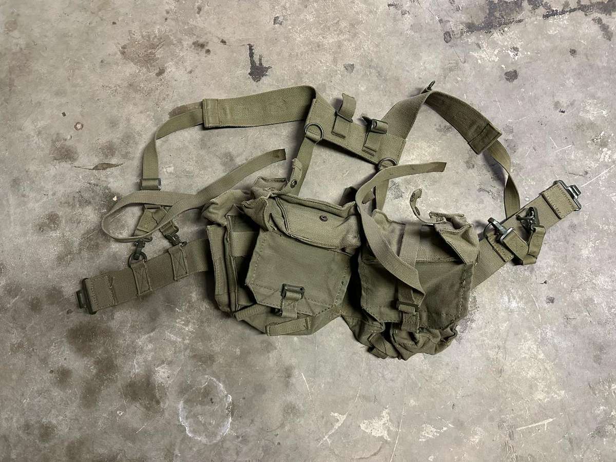 COMPLETE SADF PATTERN 73 SKELETON KIT- WITH YOKE,KIDNEY POUCHES AND YOKE- GOOD CONDITION
