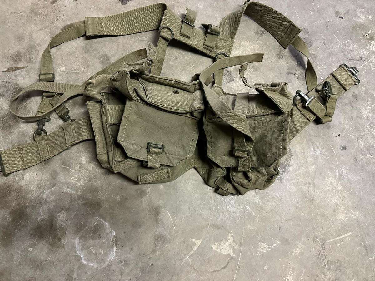 COMPLETE SADF PATTERN 73 SKELETON KIT- WITH YOKE,KIDNEY POUCHES AND YOKE- GOOD CONDITION