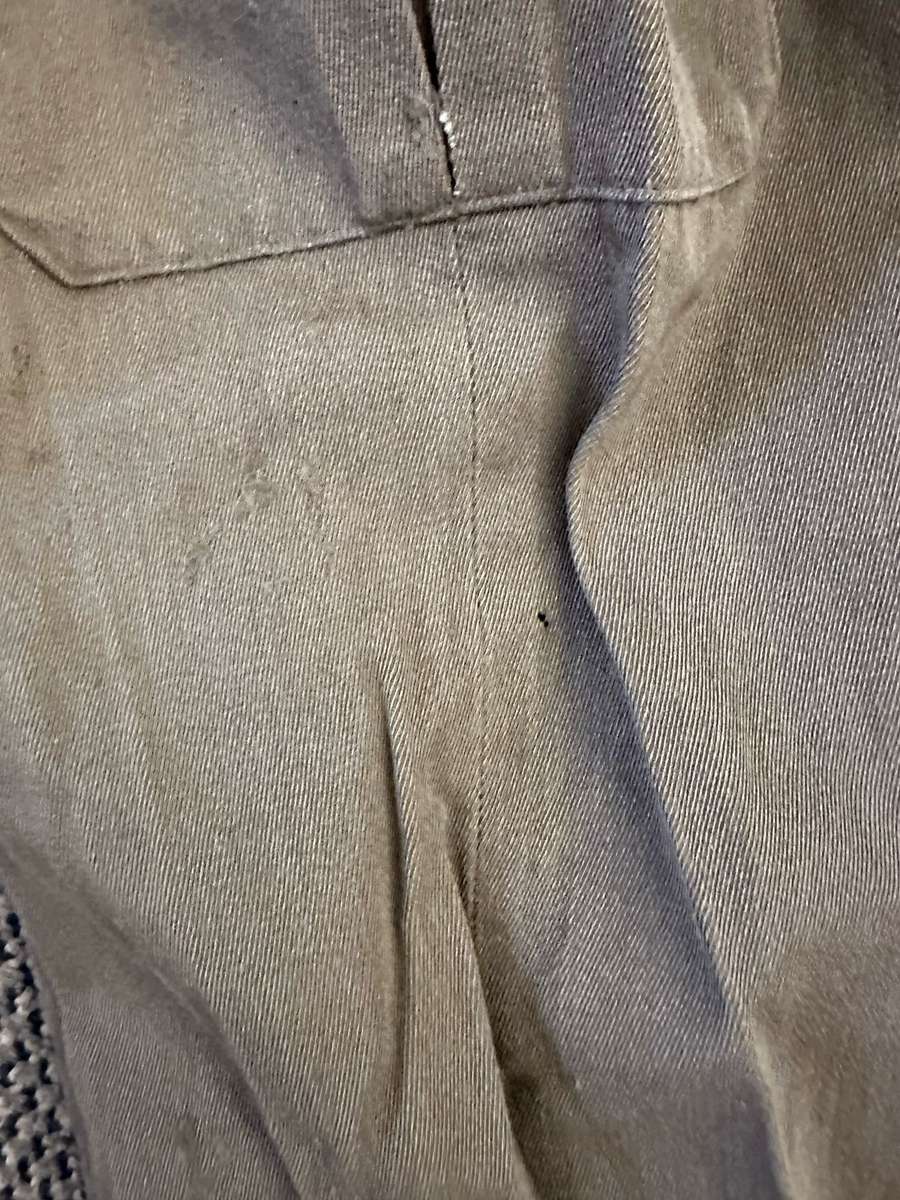 100 % WOOL BUNNY JACKET SIZE 380-MEASURES 50 CM ARMPIT TO ARMPIT-LABELLED AND DATED 1969-SOME DAMAGE