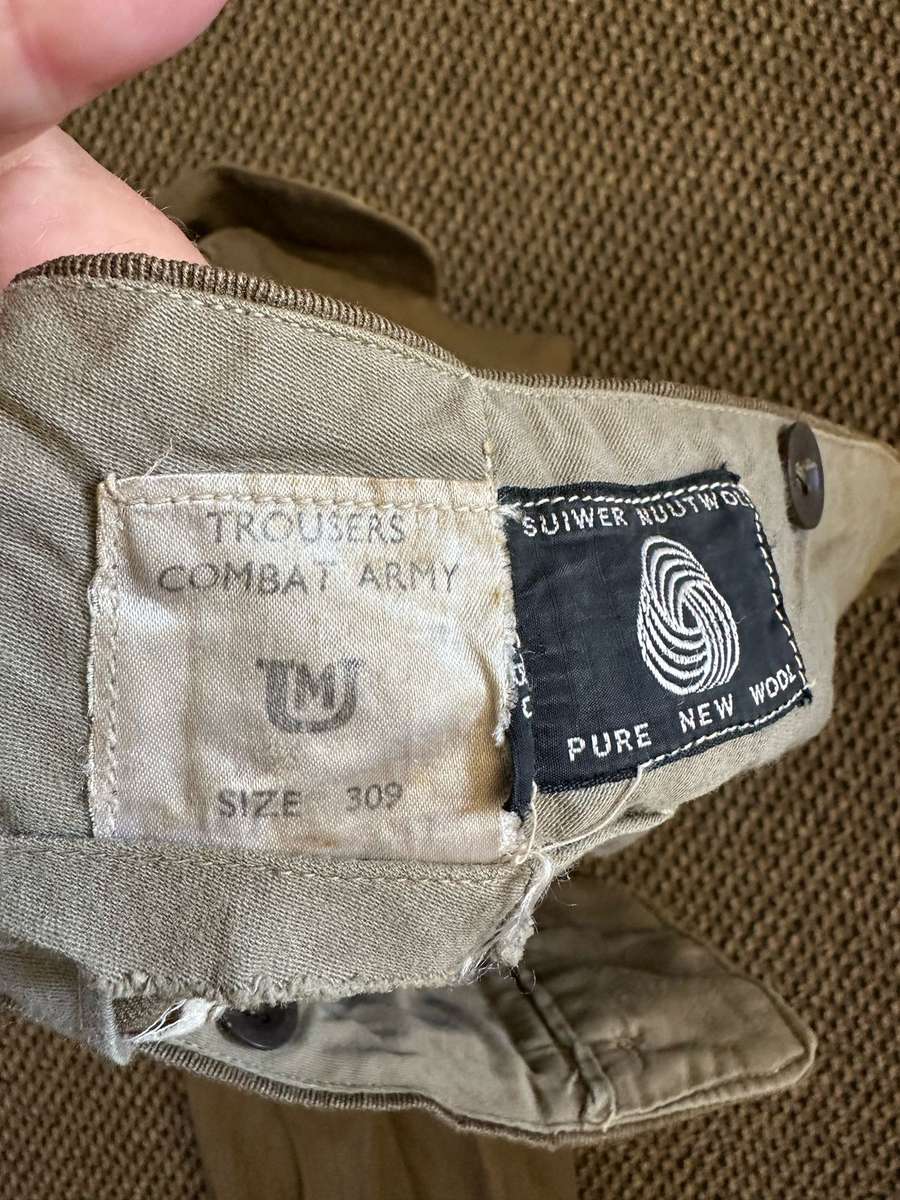 100 % WOOL BUNNY JACKET SIZE 380-MEASURES 50 CM ARMPIT TO ARMPIT-LABELLED AND DATED 1969-SOME DAMAGE