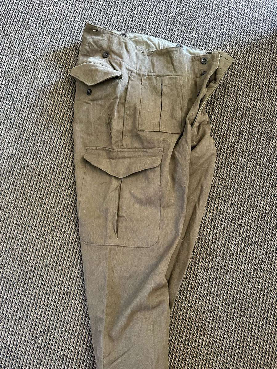 100 % WOOL BUNNY JACKET SIZE 380-MEASURES 50 CM ARMPIT TO ARMPIT-LABELLED AND DATED 1969-SOME DAMAGE