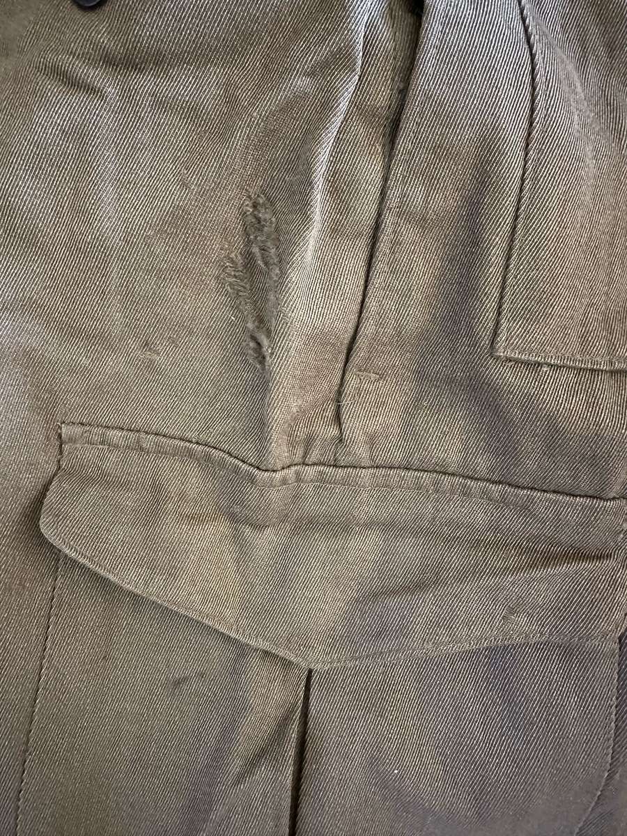 100 % WOOL BUNNY JACKET SIZE 380-MEASURES 50 CM ARMPIT TO ARMPIT-LABELLED AND DATED 1969-SOME DAMAGE