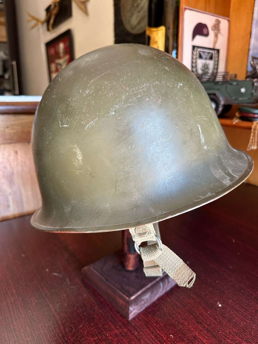 SADF PERIOD "STAALDAK" COMPLETE WITH CHIN STRAP AND MOSDOP