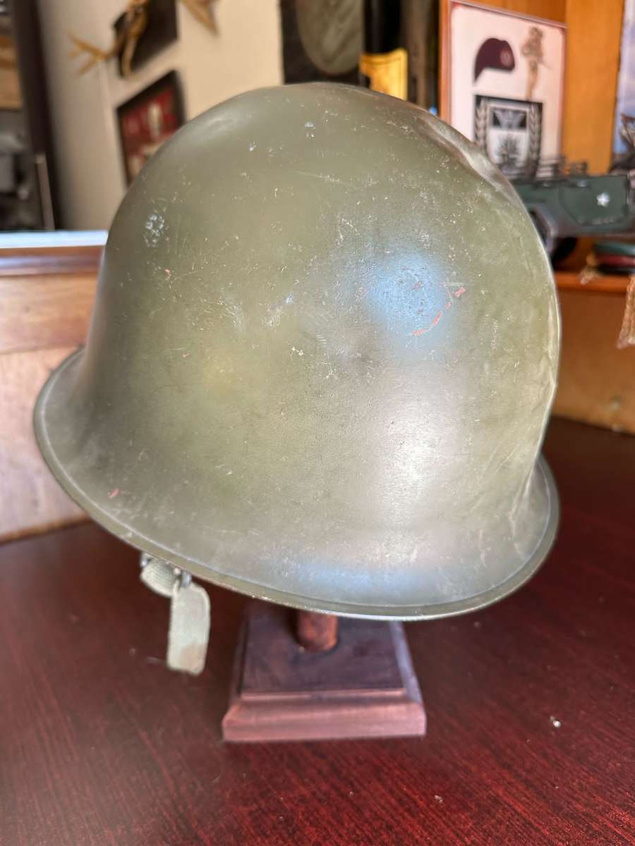 SADF PERIOD "STAALDAK" COMPLETE WITH CHIN STRAP AND MOSDOP