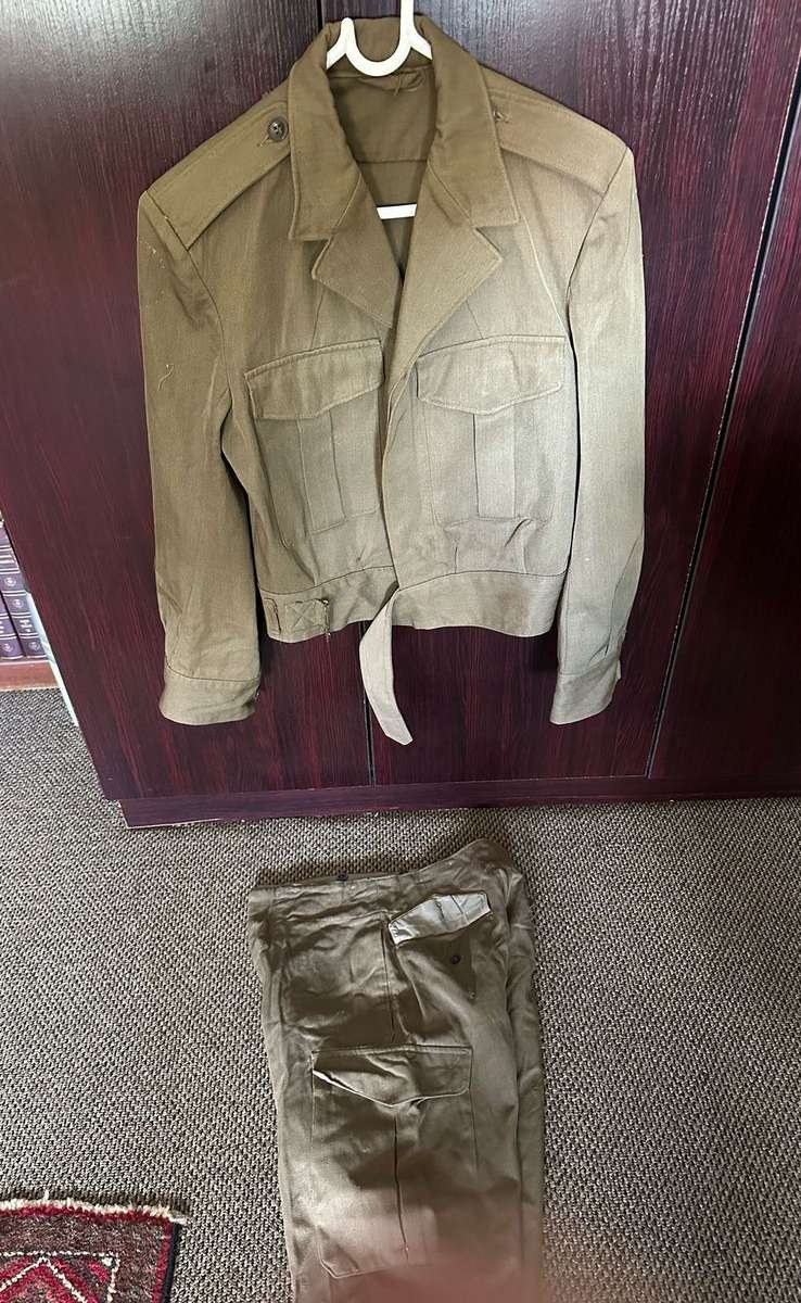 100 % WOOL BUNNY JACKET SIZE 380-MEASURES 50 CM ARMPIT TO ARMPIT-LABELLED AND DATED 1969-SOME DAMAGE