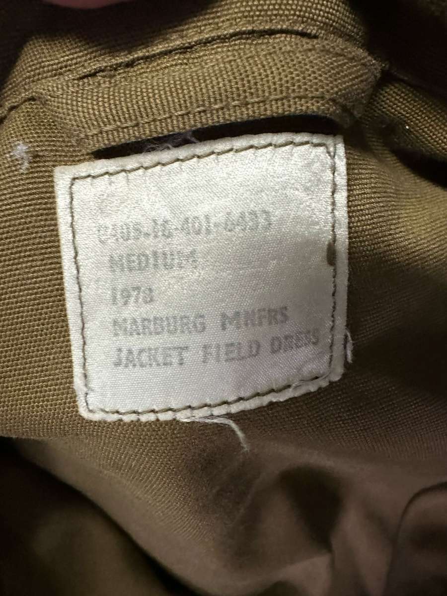 SADF PERIOD,NUTRIA BUSH JACKET-SIZE MEDIUM-MEASURES 58CM ARMPIT TO ARMPIT-LABELLED AND DATED 1978-US