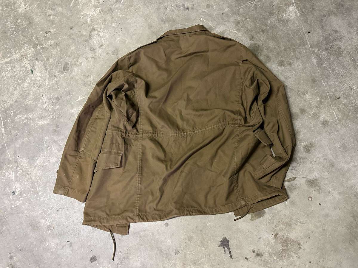 SADF PERIOD,NUTRIA BUSH JACKET-SIZE MEDIUM-MEASURES 58CM ARMPIT TO ARMPIT-LABELLED AND DATED 1978-US