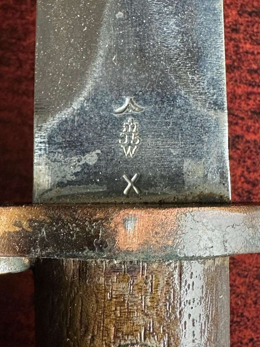 BOER WAR BRITISH 1888 MK. 1 PATTERN BAYONET FOR LEE ENFIELD RIFLE-MADE BY WILKINSON LONDON-OVERALL G