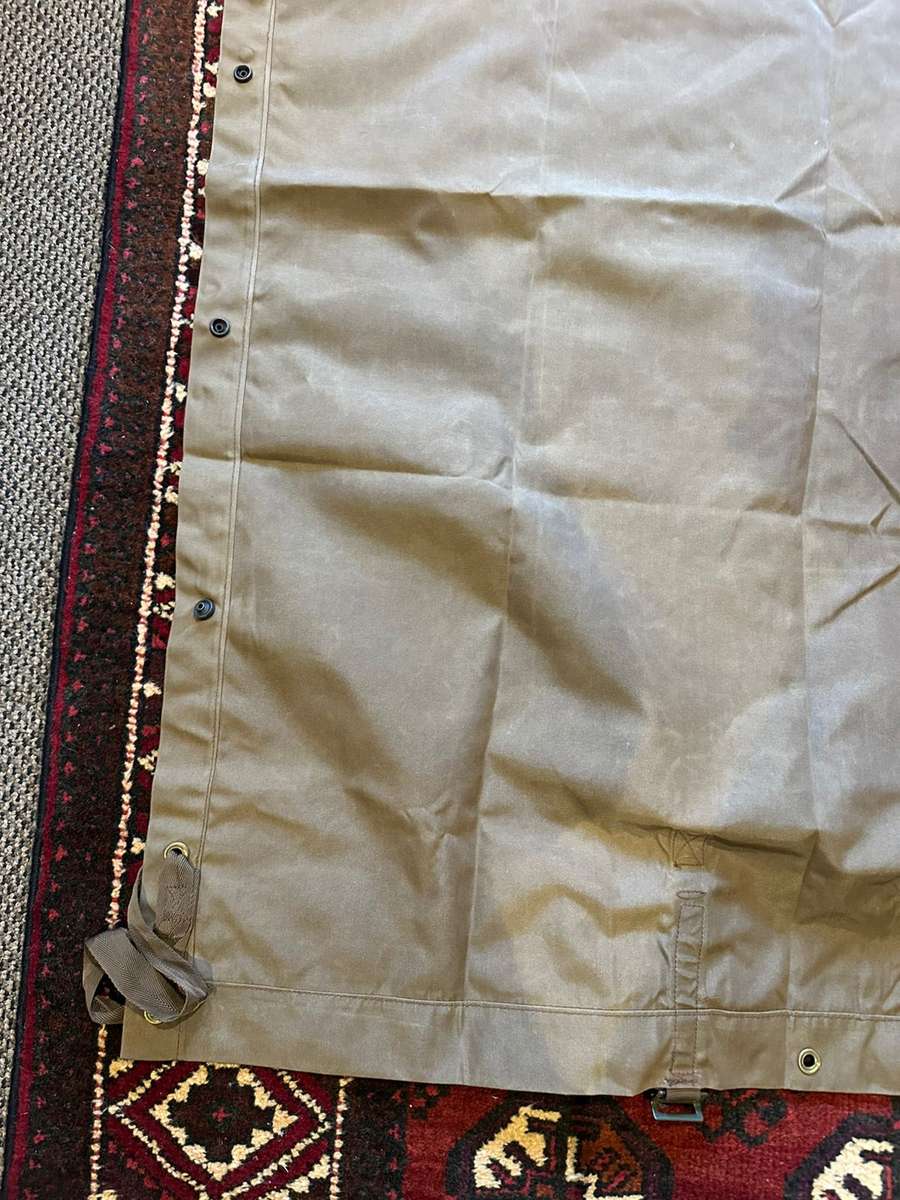 SADF PERIOD GROUND SHEET/ STRETCHER ALMOST MINT CONDITION-MEASURES 180X92 CM