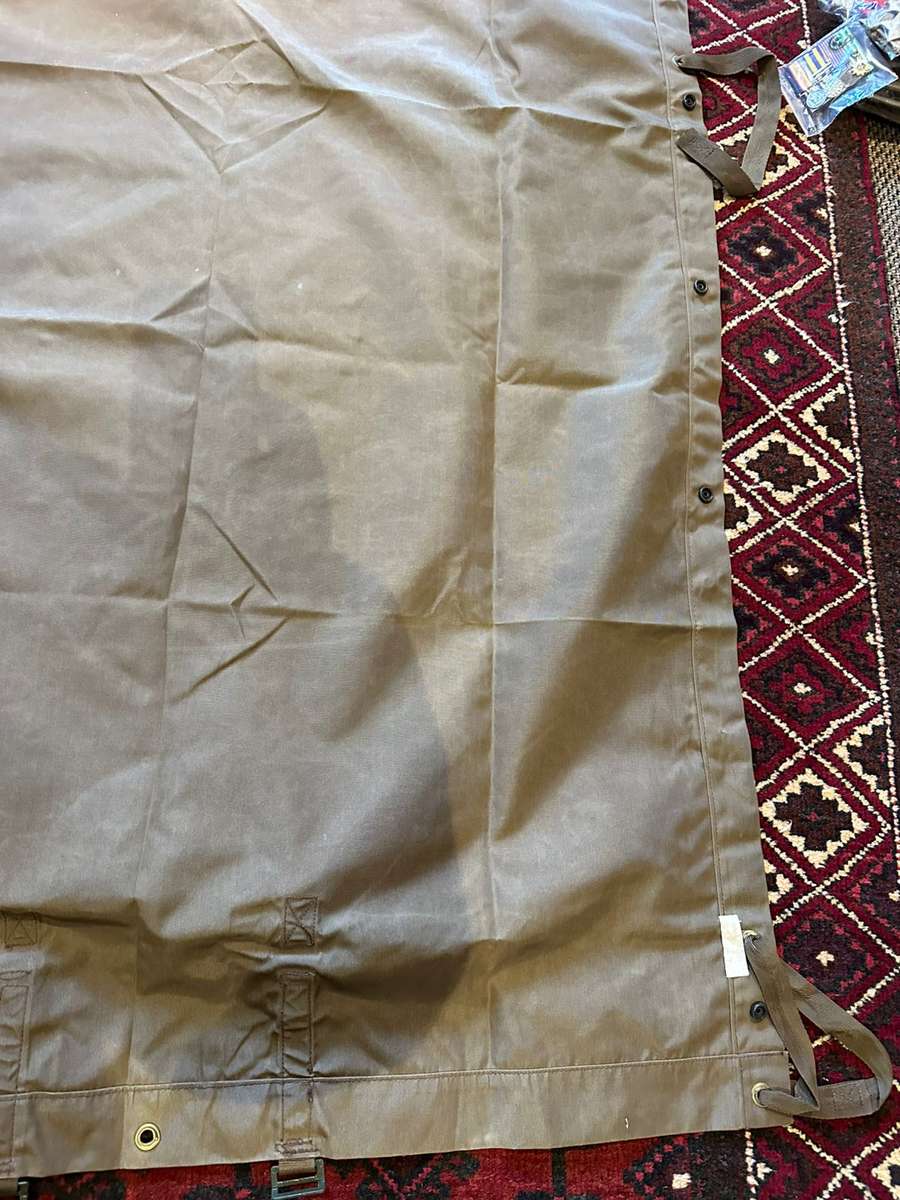 SADF PERIOD GROUND SHEET/ STRETCHER ALMOST MINT CONDITION-MEASURES 180X92 CM