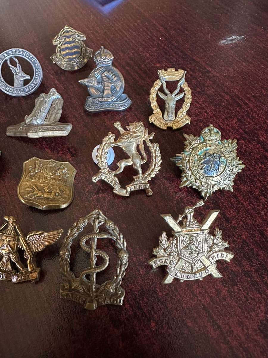 Selection of 12 brass collars. Sold together. One missing pin.