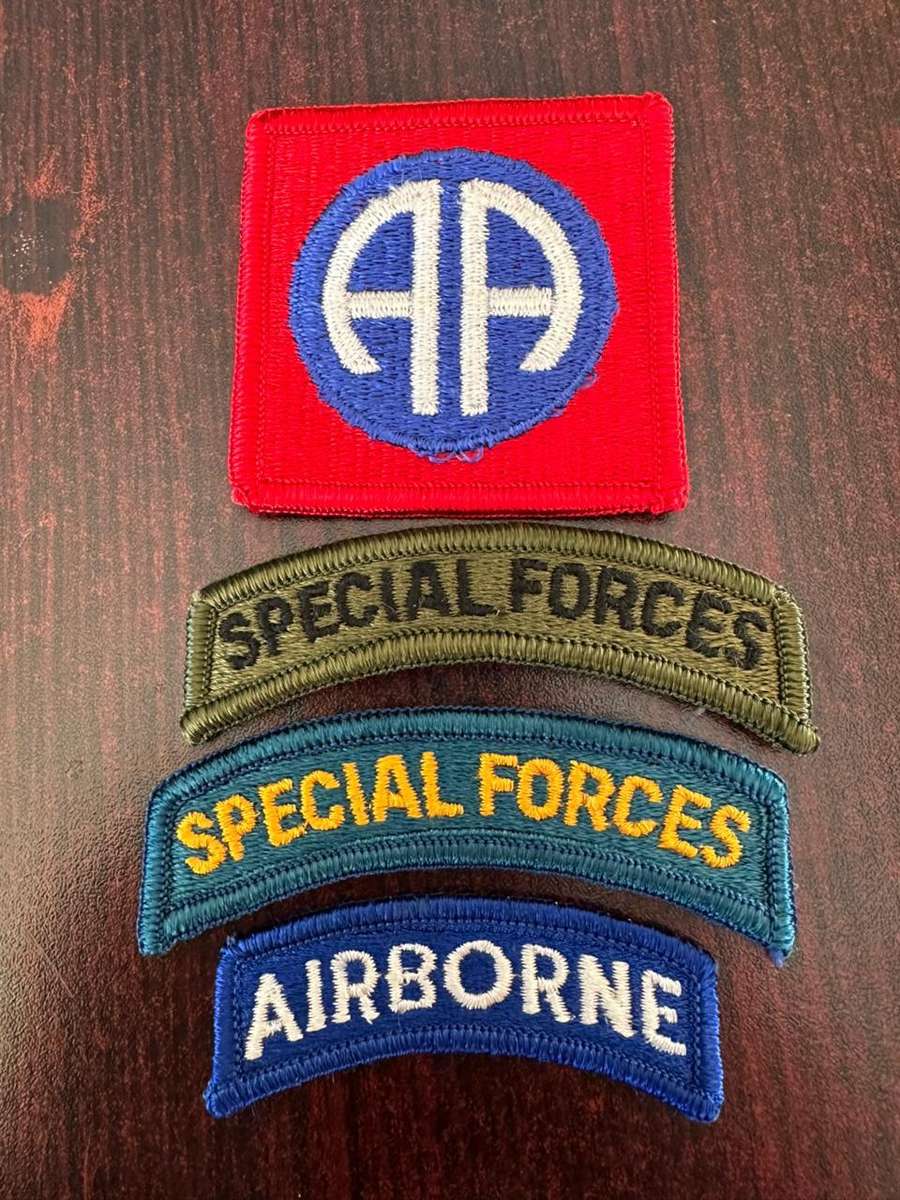 U.S.A special forces x2, airborne and 82nd airborne division patch. Sold together