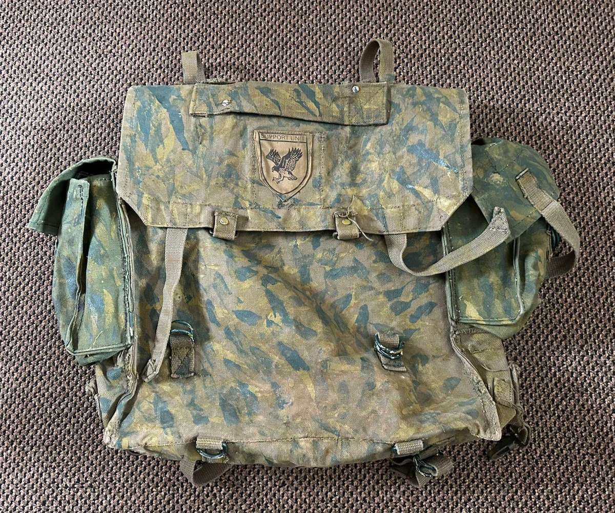 Large back pack,original hand painted period item in good condition. Fereday and Sons makers label.