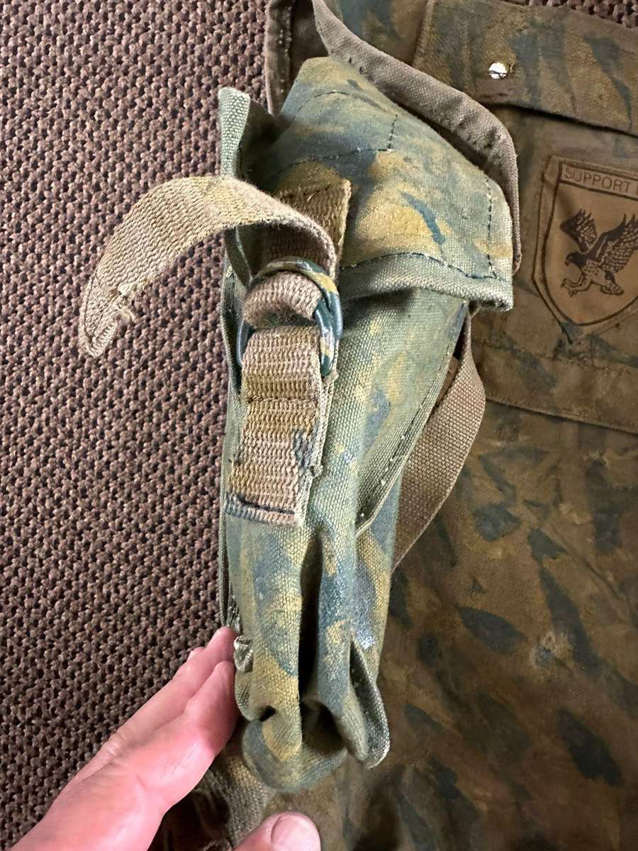 Large back pack,original hand painted period item in good condition. Fereday and Sons makers label.