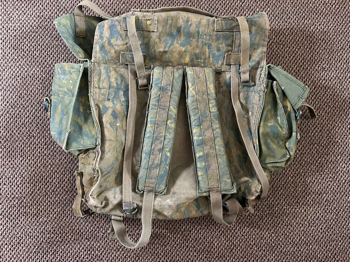 Large back pack,original hand painted period item in good condition. Fereday and Sons makers label.
