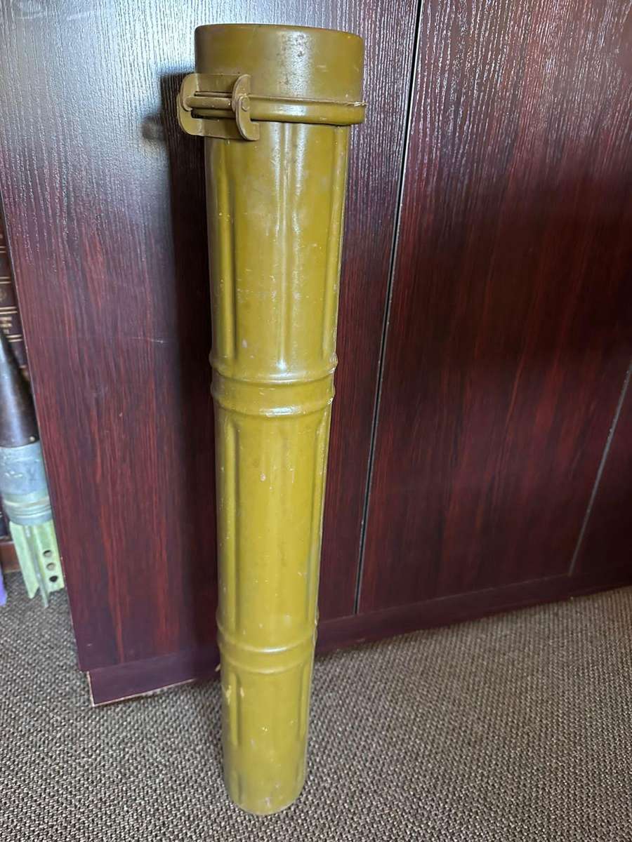 Rhodesian war period,metal RPG holder. Height 83 cm.