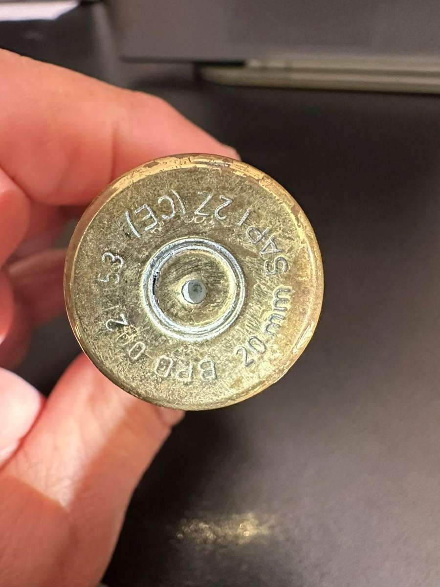 Rhodesia 20 mm spend round made into a bottle opener.