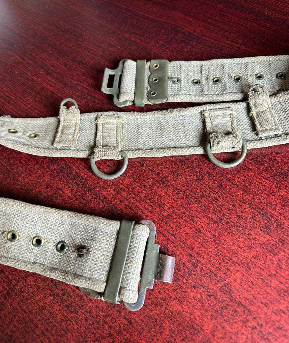 Rhodesian pattern 62 webbing belt. Extended length 107cm.