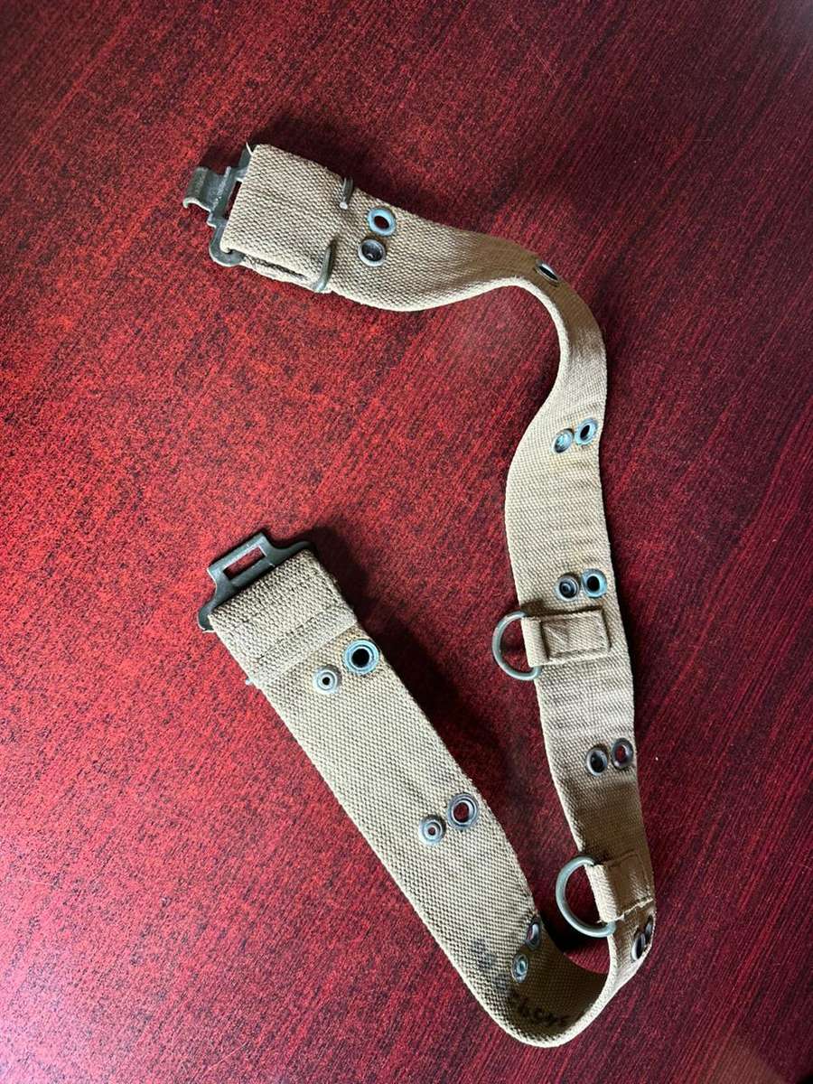 SADF pattern 73 webbing belt,also used by Koevoet. Extended length 84 cm.