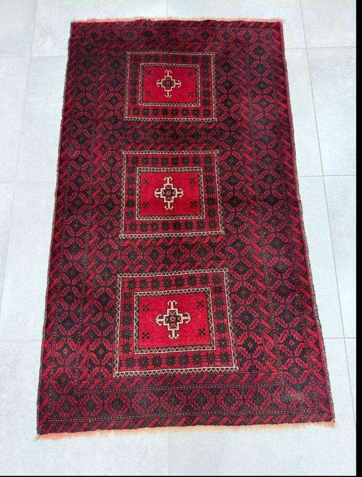 Authentic Balouchi handmade persian carpet. Measures 2220 X 1220mm. Condition new/ unused