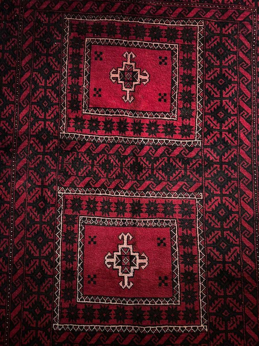 Authentic Balouchi handmade persian carpet. Measures 2220 X 1220mm. Condition new/ unused