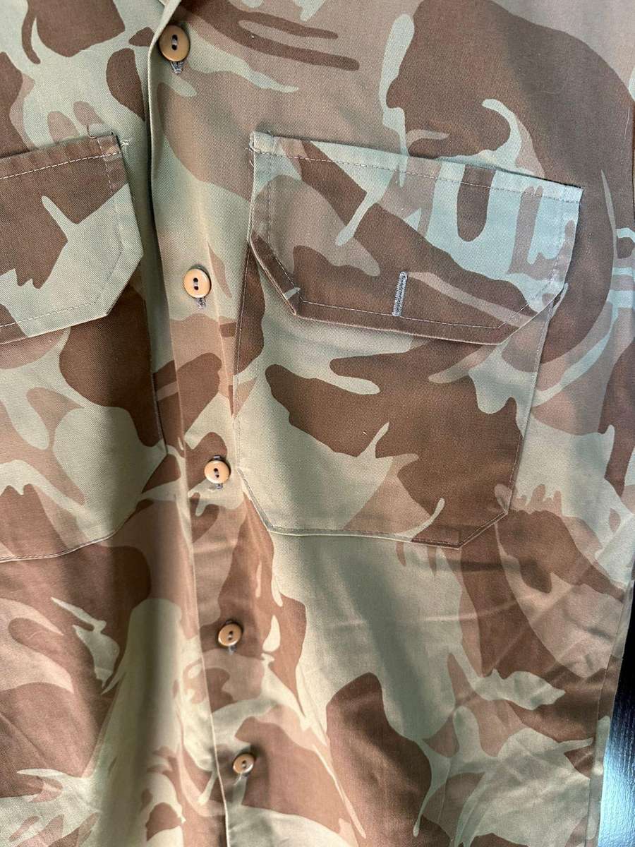 AWB camo short sleeve shirt,size medium, measures 57cm armpit to armpit. Used but good condition. 2