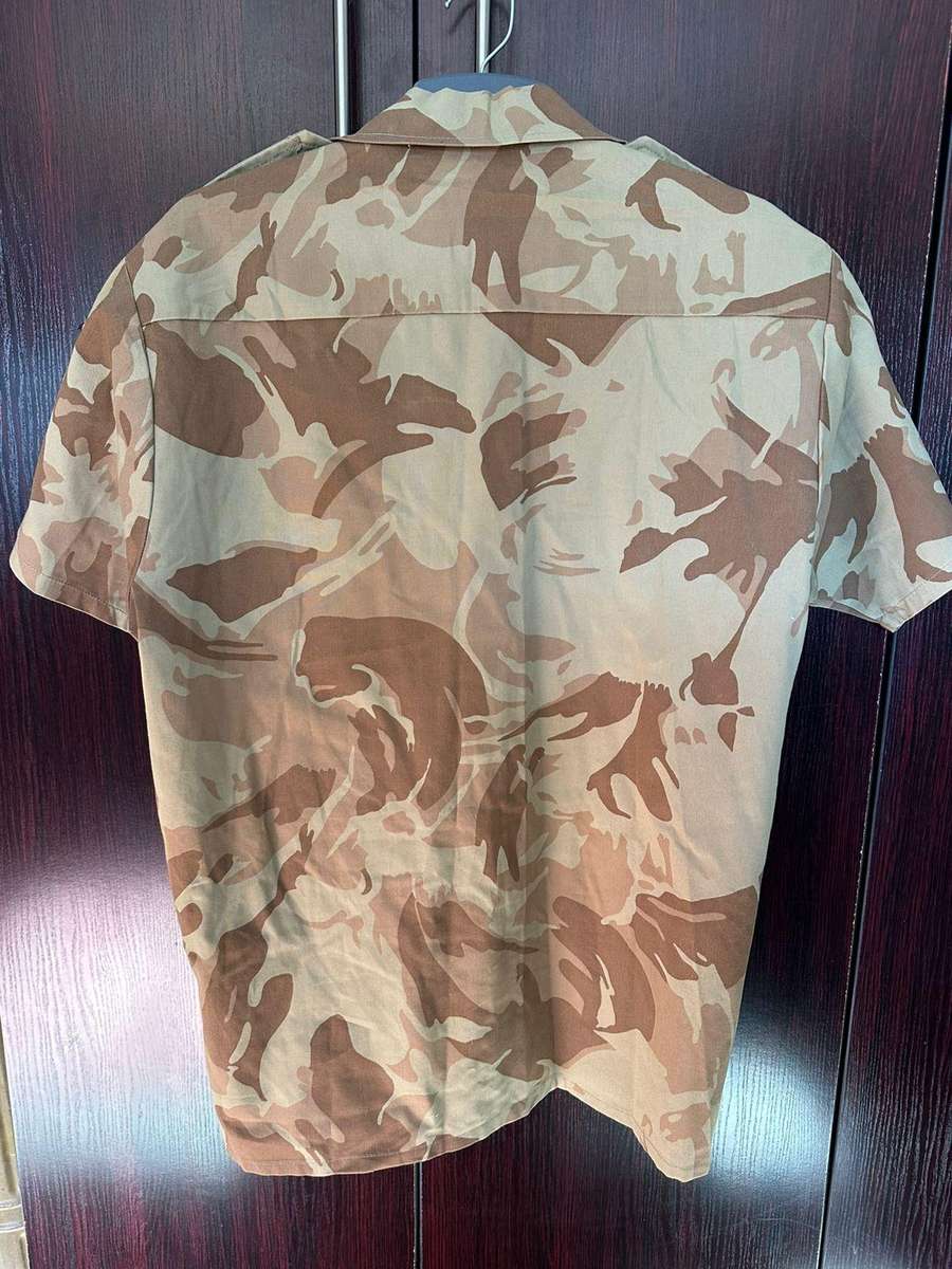 AWB camo short sleeve shirt,size medium, measures 57cm armpit to armpit. Used but good condition. 2