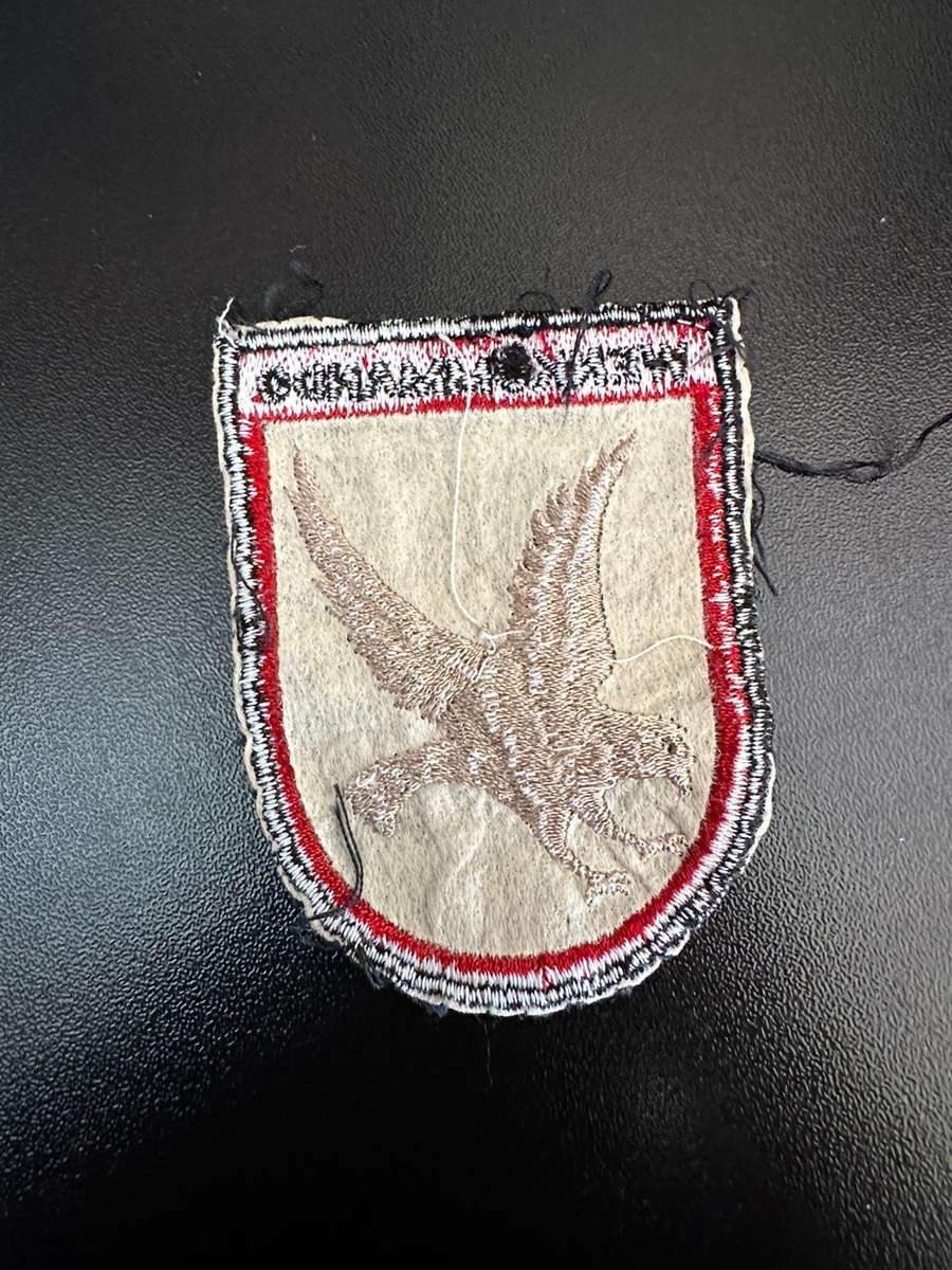 AWB wenkommando, embroidered cloth arm patch.