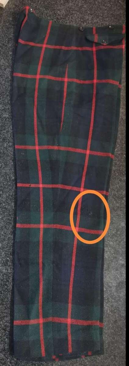 2ND Transvaal Scottish uniform. The jackket has some moth damage as indicated on the back and cuff,o