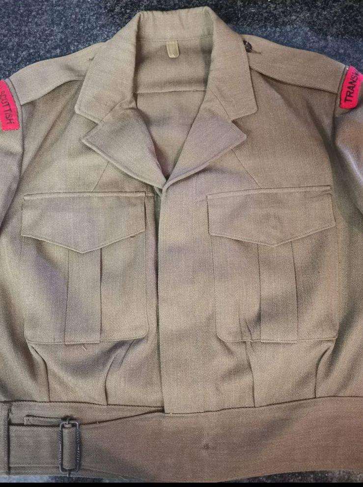 2ND Transvaal Scottish uniform. The jackket has some moth damage as indicated on the back and cuff,o