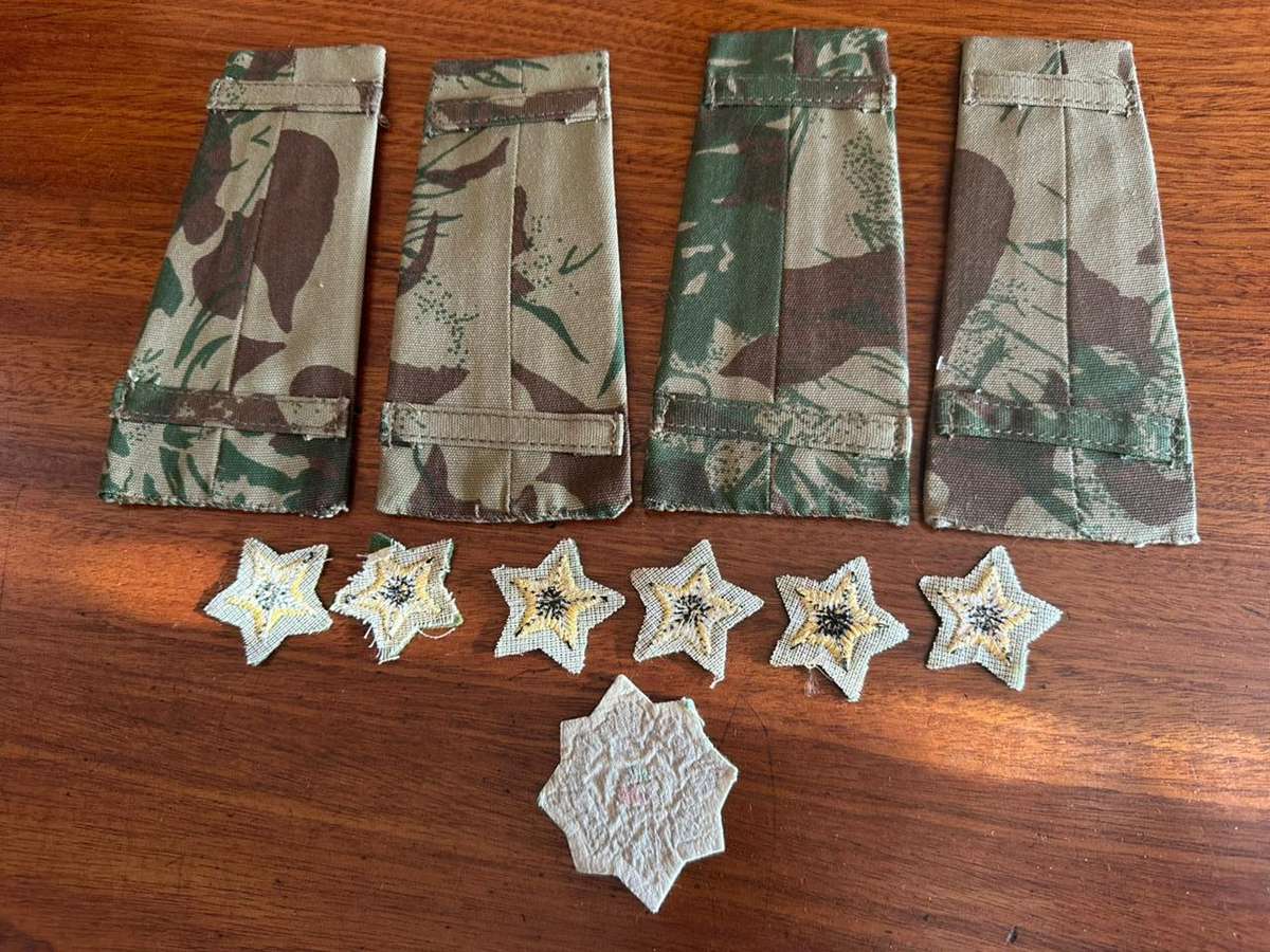 Task force ranks and cap badge.