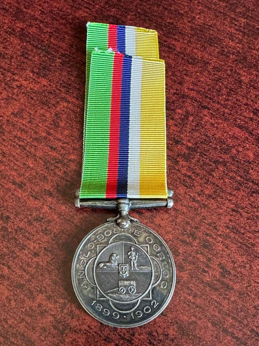 Boer War ABO medal. Awarded to korporaal D.J.J. de Bruin. Confirmed on the medal roll. He was with