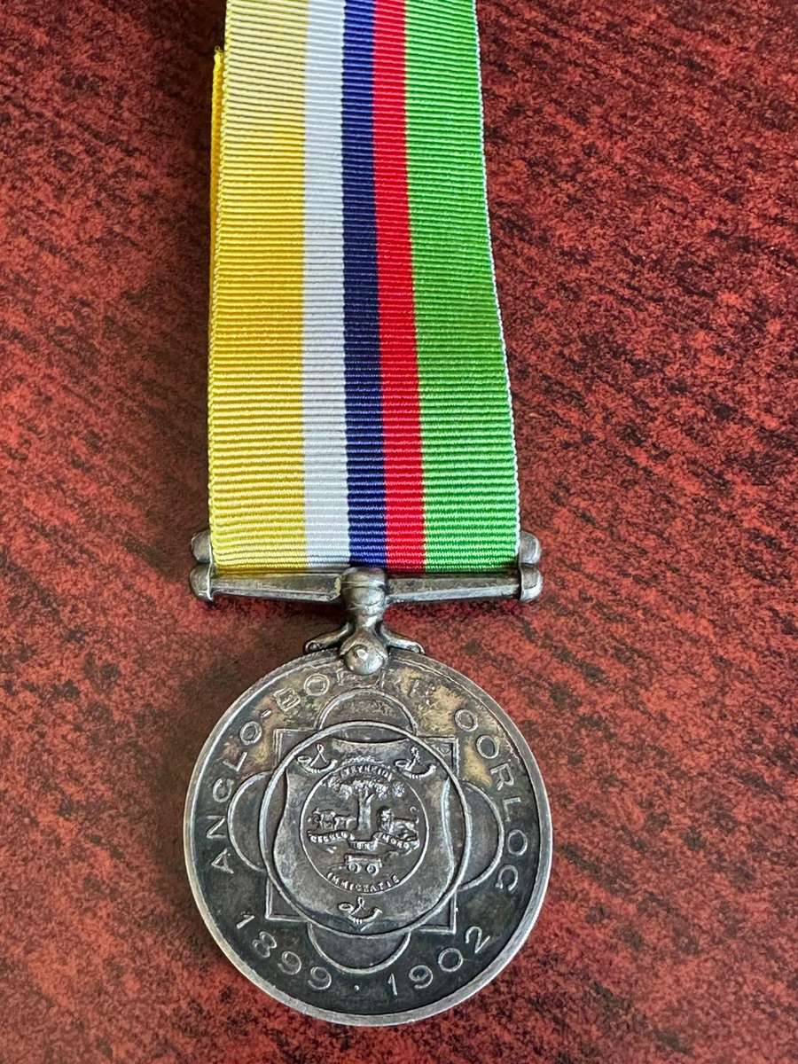 Boer War ABO medal. Awarded to korporaal D.J.J. de Bruin. Confirmed on the medal roll. He was with