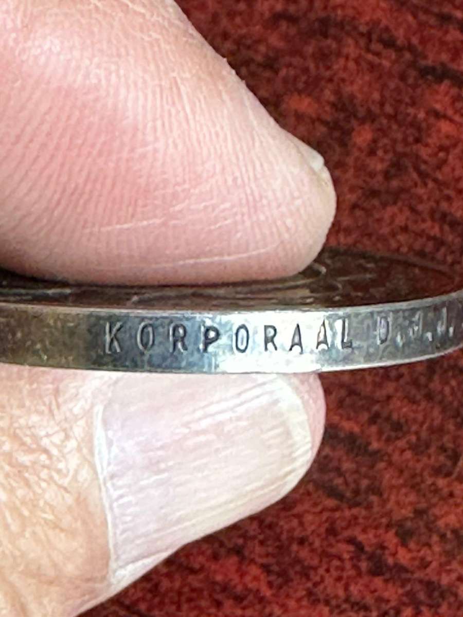 Boer War ABO medal. Awarded to korporaal D.J.J. de Bruin. Confirmed on the medal roll. He was with