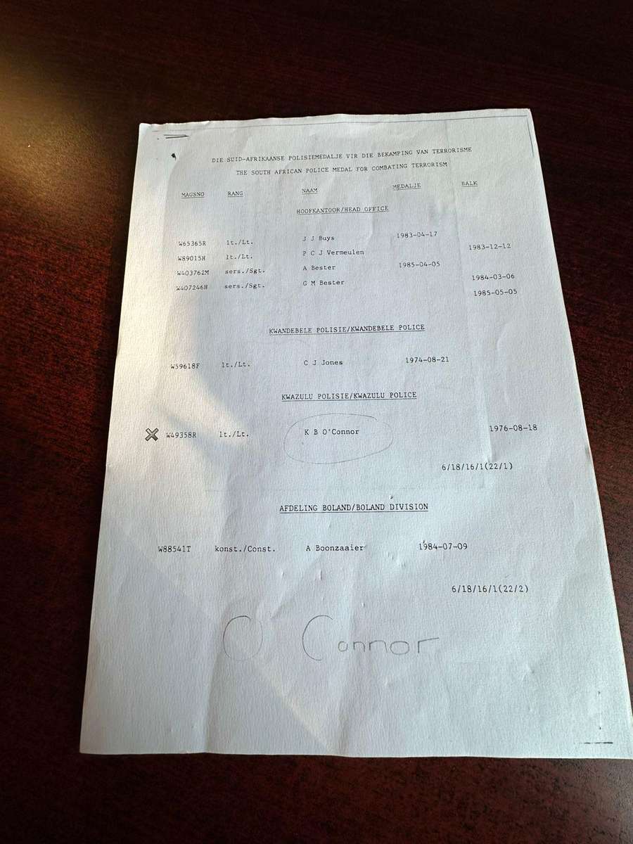 Miniature police group of 5 medals belonged to KB O'Connor. Includes 10 pages with research. Medal f