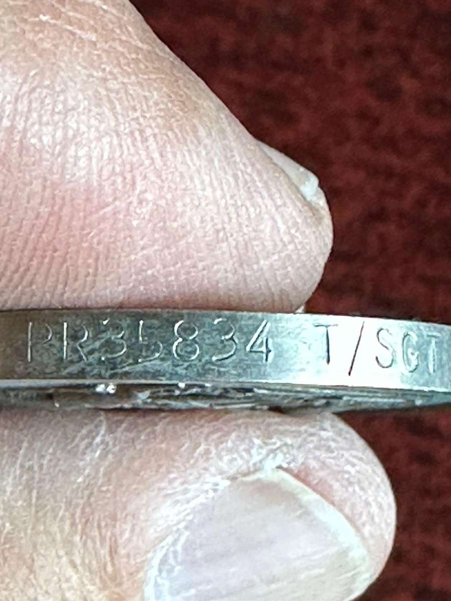 Rhodesia GSM awarded to PR 35834 T/SGT R.K. Welbourn.