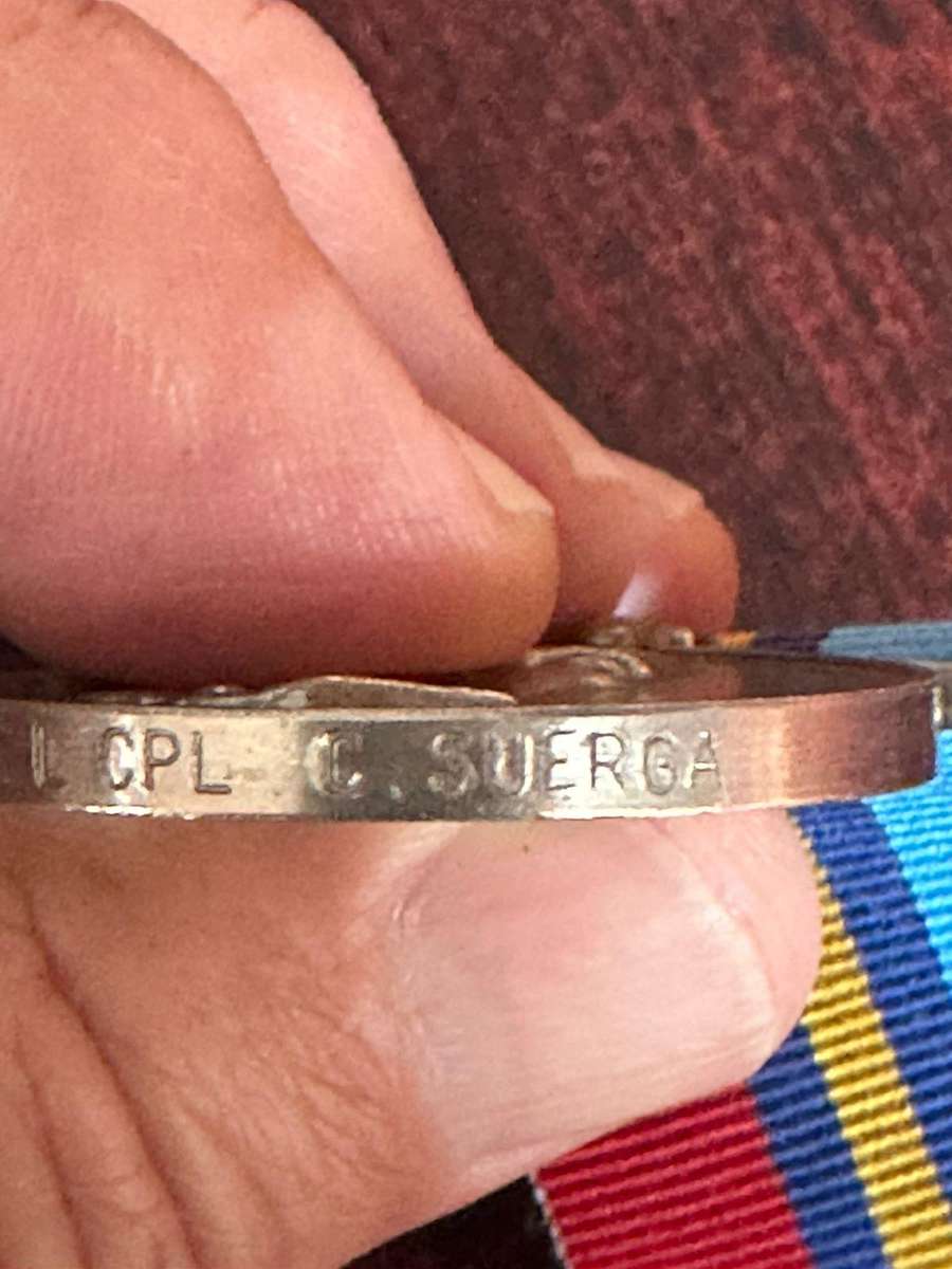Rhodesia GSM awarded to R104086T L. Cpl. C. Suerga.