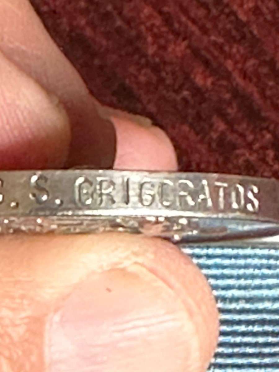 Rhodesia GSM awarded to 2365 Rfn. C.S. Grigoratos