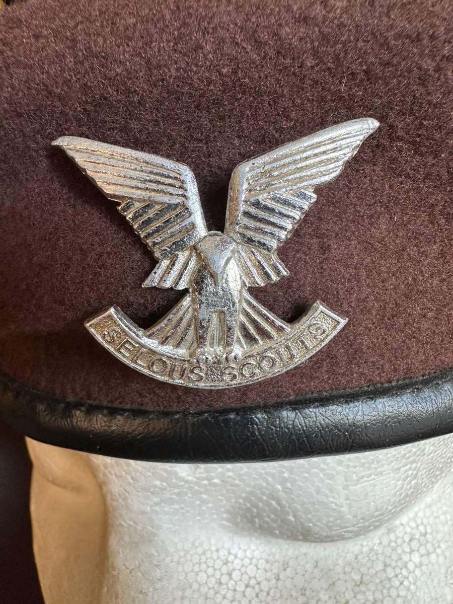 Rhodesian Selous Scouts Beret with Badge - Guaranteed Original