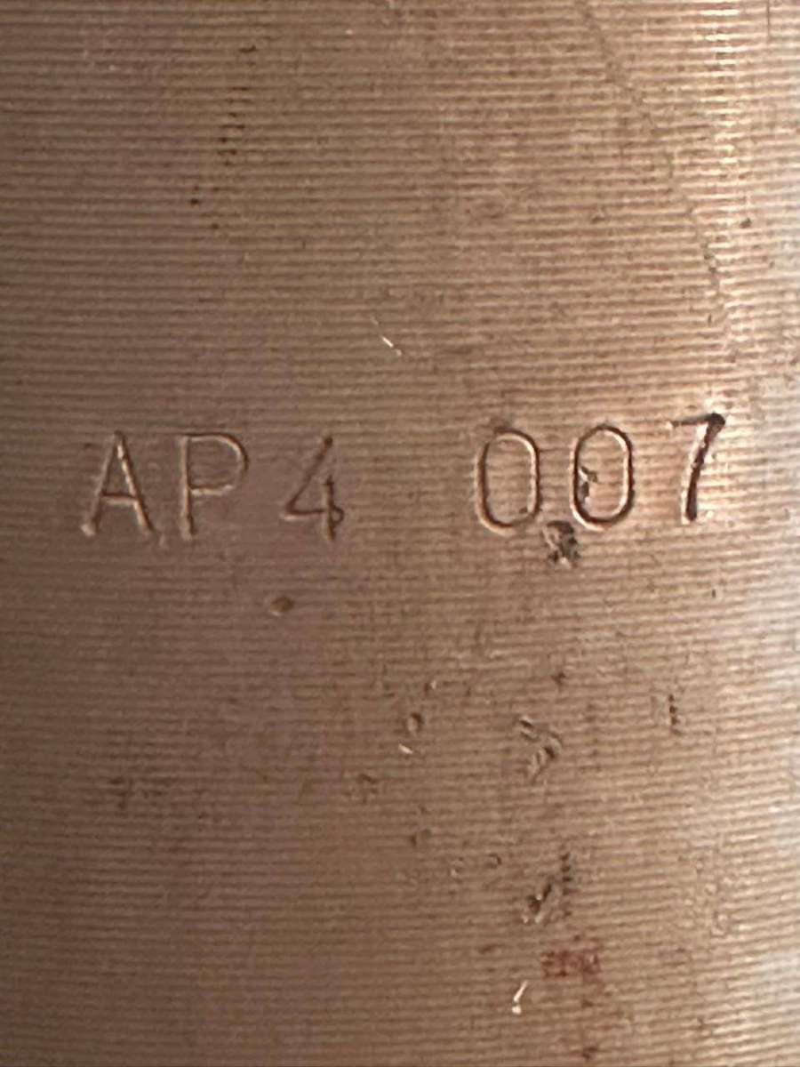 90 mm. Practice projectile for Ratel 90 or Elland. Height 48,5 cm. Diameter at the base 9cm.