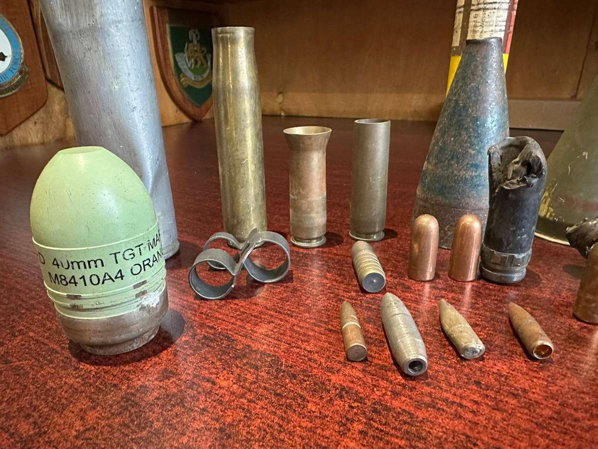 Mixed ordnance. Sold together. FFE. Inert 28 piecess in total.