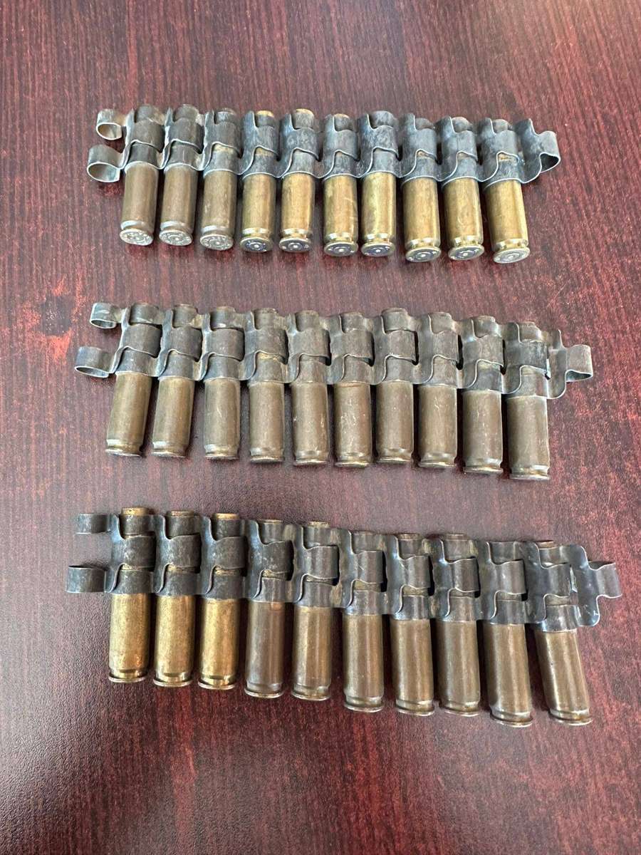 Border War Period 7.62 Belted Ammunition Pull Out Type Deactivated 3 Pieces Sold Together