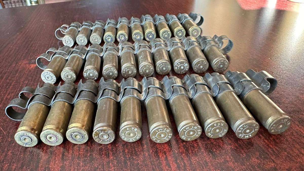 Border War Period 7.62 Belted Ammunition Pull Out Type Deactivated 3 Pieces Sold Together