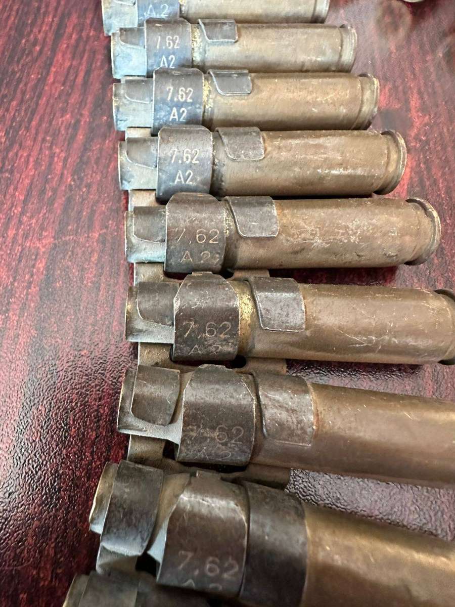 Border War Period 7.62 Belted Ammunition Pull Out Type Deactivated 3 Pieces Sold Together