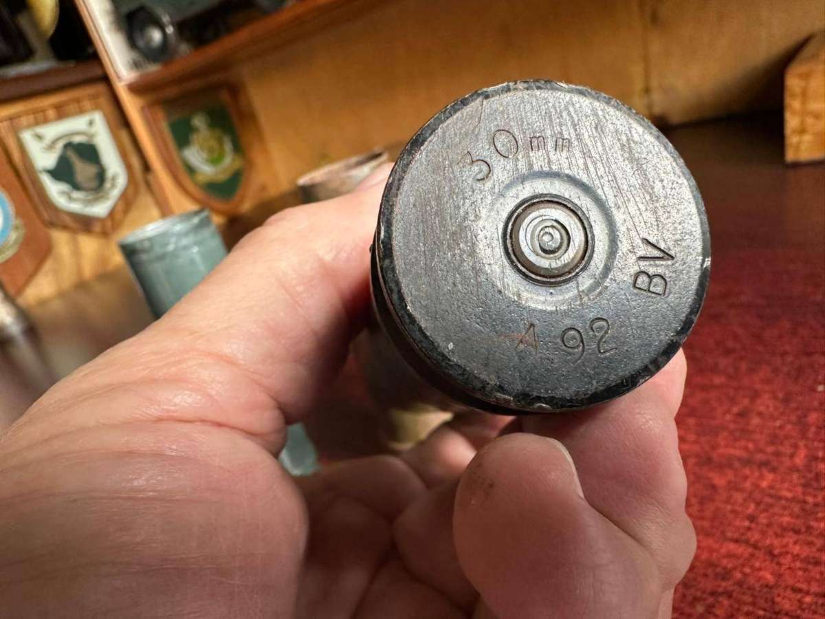 30mm. Spent cartridges. 4 Sold together. Length 11cm.