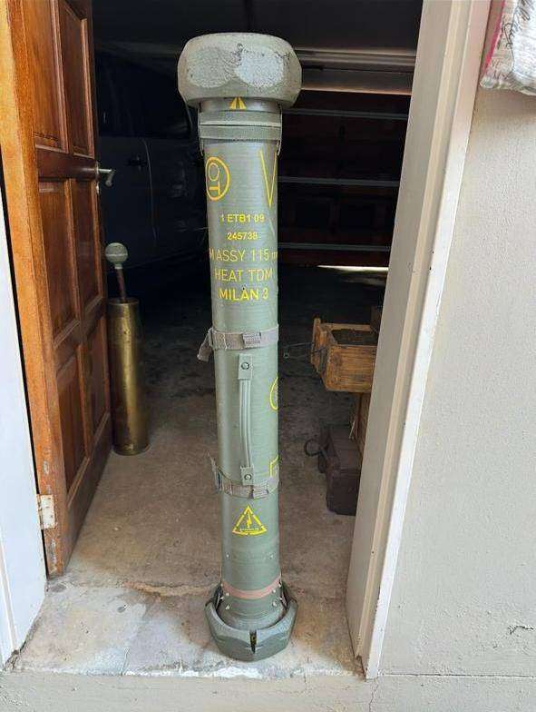 Border War period Millan Franco-West German anti tank guided missile tube,accepted for service 1972.