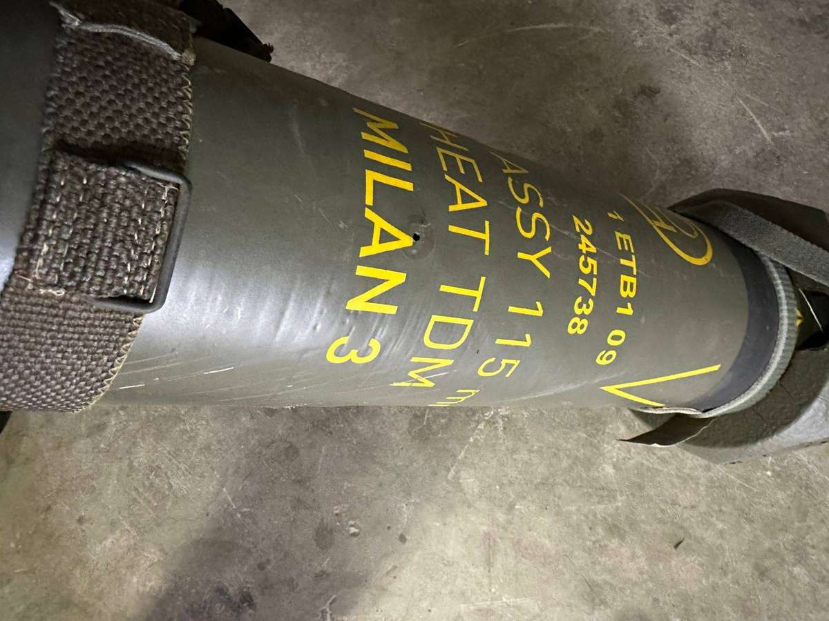 Border War period Millan Franco-West German anti tank guided missile tube,accepted for service 1972.