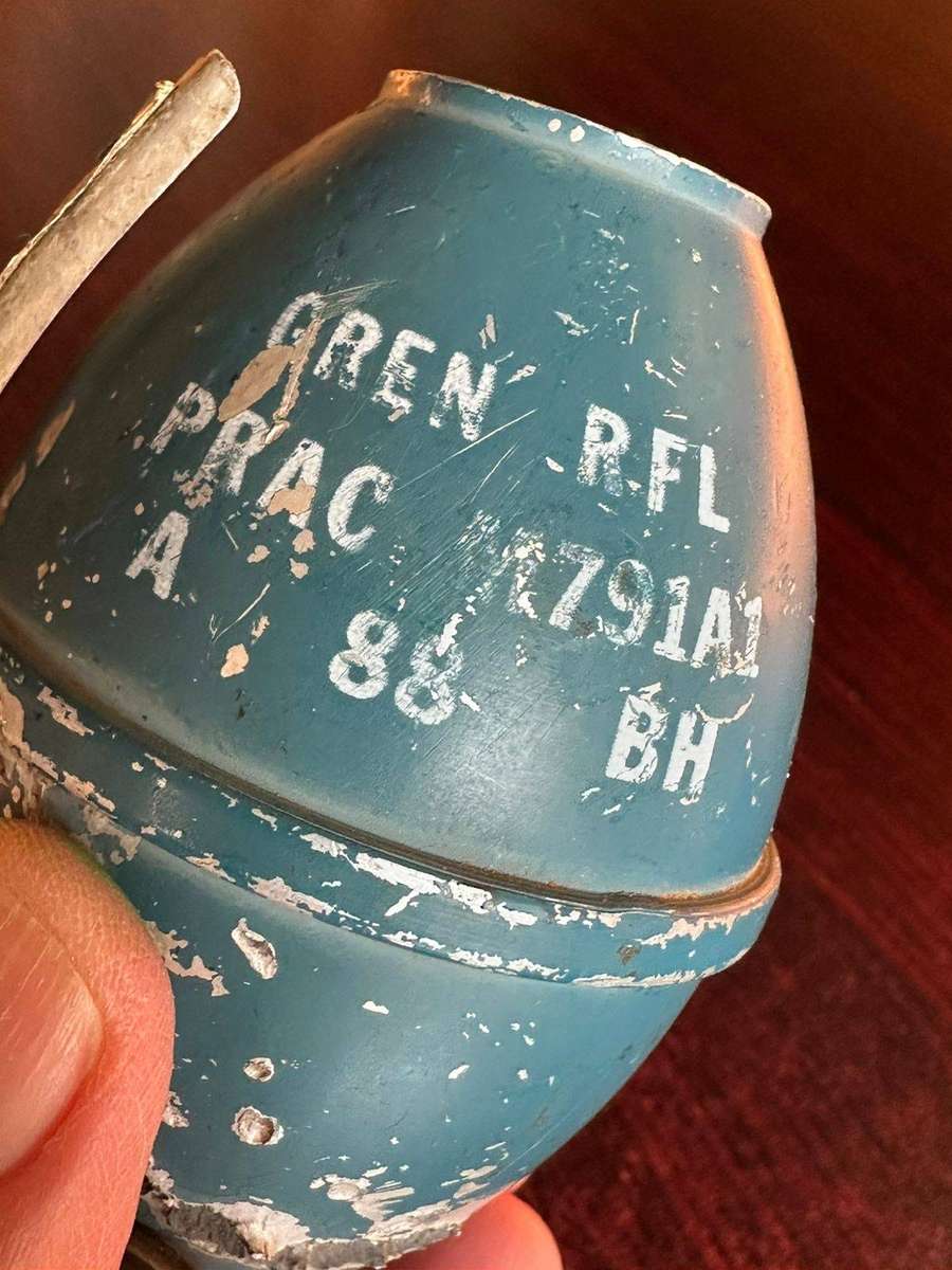 SADF M26 Practice grenade. Inert. FFE